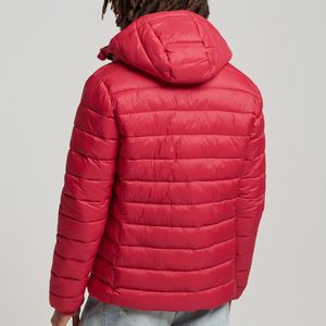 Chaqueta Acolchada con Capucha para Hombre, Tallas Grandes, Venta al Por Mayor OEM |   Cierre de cremallera con logotipo personalizado, tejido de algodón, impermeable, ecológico y transpirable - Product Image 3