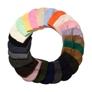 2025 alta calidad personalizable bambú-tejido arte mujeres Cola de Caballo Beanie cálido invierno rayas sombrero de punto - Product Image 1