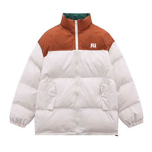 Chaqueta de invierno de alta calidad para hombre con cuello levantado Diseño de burbujas de moda Logotipo personalizado en la parte delantera - Product Image 2