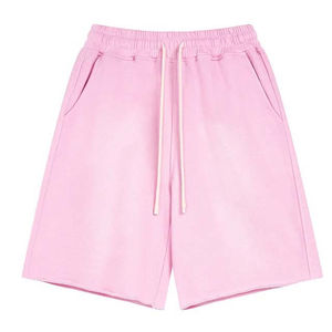 Vente en gros de vêtements décontractés pour hommes Short de jogging délavé à l'acide avec cordon de serrage et taille élastique Short de jogging baggy d'été avec poches - Product Image 4