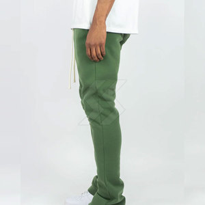Pantalones de hombre de calidad superior con logotipo personalizado para uso en exteriores, ropa deportiva personalizada lavada, pantalones de chándal apilados para hombre - Product Image 2