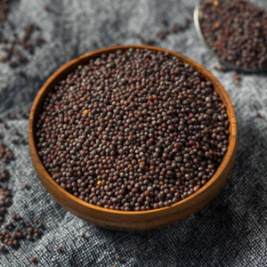 100% graines de moutarde noire bio pures séchées processus publicitaire épices naturelles herbe et racine traitement brut ISO - Product Image 3
