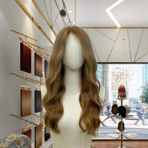 Fibre haute température Latisha perruque synthétique femmes résistant à la chaleur aspect naturel longue pré-plumée délié sans colle dentelle cheveux - Product Image 6