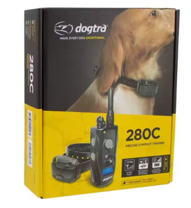 Collar de Adiestramiento para Perros DogGtra 280C Reutilizable, Suave, Impermeable, con Pantalla LCD de Control Preciso de 127 Niveles y Alcance de 1/2 Milla - Product Image 1