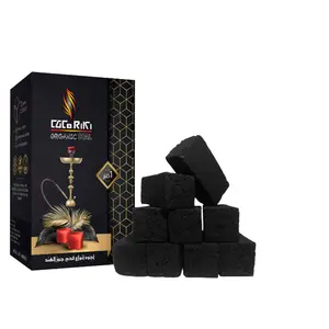 CocoRiki Coconut Shell Charcoal Briquette for Shisha Hookah in Rectangle Shape Premium Organic Charcoal Indonesia Products