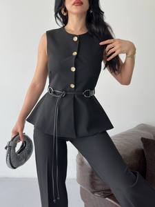 Vestidos de Lona Personalizados con Etiqueta Privada, Ecológicos, Estilo Vintage, de Verano, Largos, de Manga Corta, Venta al Por Mayor, Ropa Casual, Pedidos al Por Mayor - Product Image 6