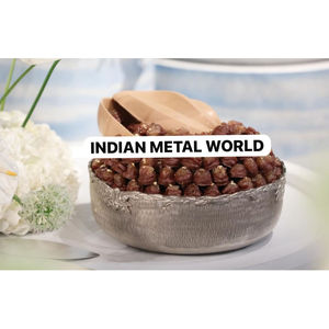 Bol à chocolat martelé en métal Eid Mubarak décoratif doux serveur plateaux bol à bonbons au chocolat au prix le plus bas - Product Image 5