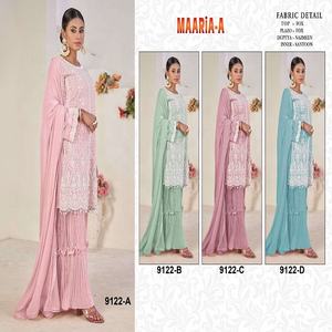 ชุดสูทปากีสถานปักลายสวยงามสำหรับเทศกาลปาร์ตี้ชุดปากีสถาน - Product Image 5