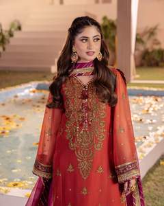 Robe traditionnelle afghane élégante en soie Salwar Kameez du fabricant personnalisée pour femmes et filles 563 pièces Vente traditionnelle ethnique - Product Image 1