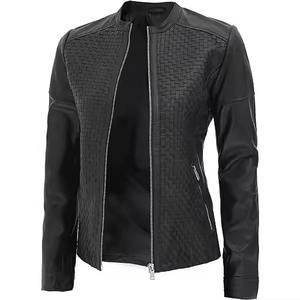 Veste en cuir véritable pour femmes/Veste en cuir véritable pour femmes/Veste en cuir courte pour femmes - Product Image 3