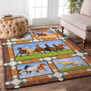 Alfombras de Lana y Seda de Alta Calidad con Diseño Personalizado, Patrón Cuadrado, Alfombra de Oración para Uso Doméstico, para Dormitorio y Sala de Estar - Product Image 1