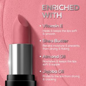 RENEE <strong>Prime</strong> Matte Lipstick 4.5g-Moisturizing Mineral Lip Gloss for Beauty Makeup - Product Image 4