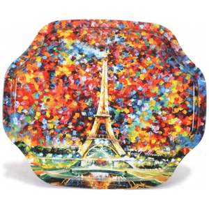 Bandeja Decorativa Afremov Paris 285x400 mm Borde Ondulado Curvo Origen Turquía Kontensan - Product Image 1