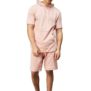 Conjuntos de Pantalones Cortos y Sudadera Personalizados de Alta Calidad para Hombre, Ropa Casual, Tejido Transpirable, Ropa Deportiva para Exteriores - Product Image 1
