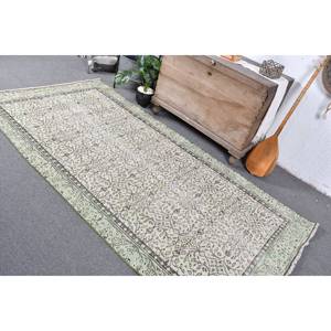Tapis Vintage Vert Blanc Laine Seagrass 4.2 X 8.4ft Classique Turc Grande Zone Patchwork Rectangle Couloir Motif Latex Tapis De Chambre - Product Image 4