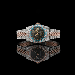 Bling Moissanite <b>Watch</b> Men Top Luxury Brand Diamond Automatic Mechanical <b>Watch</b> Stainless Steel Waterproof Iced Out Clock - Product Image 1