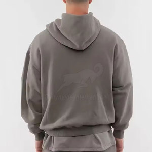 Sudadera con Capucha Holgada de Corte Cuadrado y Hombros Caídos para Hombre, Sudadera Informal de Estilo Urbano para Uso Diario - Product Image 6