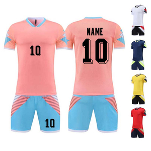 2023 New Arrival Customized High Quality Breathable Anti-Bacterial Anti-UV Quick Dry Soccer Jerseys Adult Football Front - Product Image 1