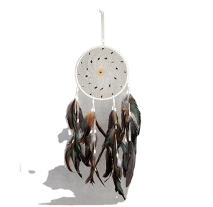 Atrapasueños Luna y estrellas colgando sobre la cama atrapasueños personalizado para colgar en la pared decoración del hogar - Product Image 1