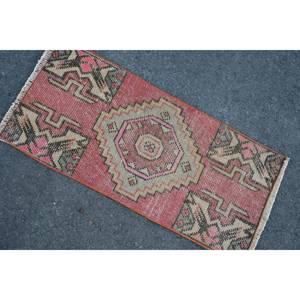 Alfombra Turca Vintage de 13 x 28 pies, Rojo Beige, Tejido Plano, Patchwork, Ecológica, Pelo Mediano, para Comedor, Lana, Material PP, Látex - Product Image 4