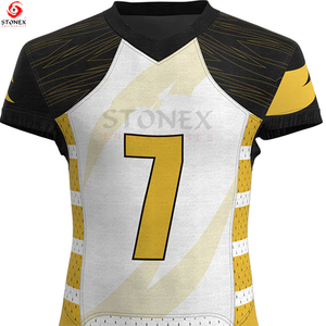 Vêtements de sport personnalisés par sublimation de haute qualité Uniformes de football américain OEM pour hommes avec nom d'équipe personnalisé - Product Image 6