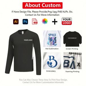 T-shirt de sport à manches longues pour homme, nouvelle collection automne, séchage rapide, en soie glacée, 180 grammes, tissu tricoté, doux pour la peau, idéal pour la course en extérieur - Product Image 2