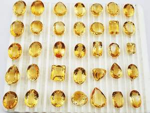 พลอยซิทรินธรรมชาติ 250 กะรัต รูปทรงต่างๆ สำหรับทำเครื่องประดับ พลอยซิทรินเจียระไน - Product Image 2