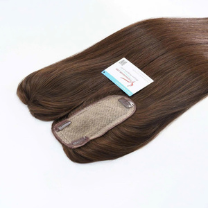 Vendeur chaud 100% Extensions de cheveux Remy vietnamiens os droit Topper cheveux de couleur brune - Product Image 5