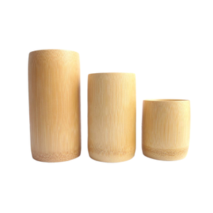 ถ้วยชาไม้ไผ่แบบทำมือถ้วยชาแบบยั่งยืนโลโก้แกะสลักด้วยเลเซอร์ออกแบบได้ตามต้องการรูปแบบงานฝีมือจากเวียดนาม - Product Image 1