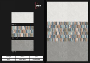 Carreaux de sol de hall d'hôtel de haute qualité/panneaux muraux de toile de fond 300*600mm pierre frittée de style contemporain épaisseur 8mm - Product Image 2