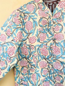 Cotton Women's Quilted Jacket Block Printed Boho Style Quilted Handmade Jackets, <b>Coat</b> Holidays Gifts <b>Button</b> Closer Jacket - Product Image 6