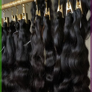 Extensions de cheveux humains 100% Remy non traités, donneur unique, tissage de cheveux à double trame, cheveux bouclés indiens, vietnamiens, birmans - Product Image 1