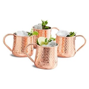 Taza de cobre puro de calidad superior de nuevo diseño con asa y diseño personalizado para agua y café beber taza vintage - Product Image 2