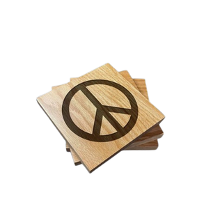 Venta al por mayor de madera de nogal Portavasos Productos de fábrica Posavasos de té de madera Posavasos decorativos de último estilo - Product Image 5