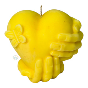 เทียนขี้ผึ้งถั่วเหลืองดีไซน์รูปหัวใจทรงผีเสื้อเทียนตกแต่งแปลกใหม่ไม่เหมือนใครสำหรับงานเทศกาลงานแต่งงานเทศกาลคริสต์มาสอีสเตอร์สำหรับบาร์บ้าน - Product Image 1