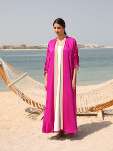 Robes Abaya Islamiques de Luxe Modernes et Sophistiquées en Gros - Couleur Personnalisée, Anti-Froissage, Fait Main, Manches Longues pour Adultes, en Soie - Product Image 5