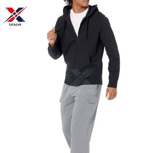 Sudadera con capucha de lana de algodón 100% transpirable de calidad de exportación TATAPAK para hombres, cómoda, fácil de lavar, servicio OEM - Product Image 1