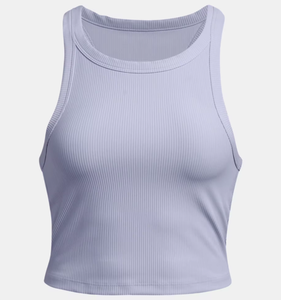 Camiseta sin mangas sin costuras con cuello de barco para mujer Y2k personalizada, camiseta sin mangas de tela de punto deportiva informal, chaleco de verano para mujer, venta al por mayor - Product Image 1