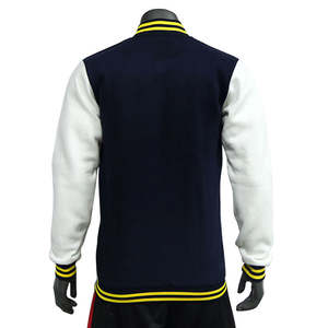 Veste universitaire personnalisée de haute qualité, broderie en chenille, manches en cuir, coupe-vent, style professionnel pour hommes et femmes, état neuf - Product Image 2