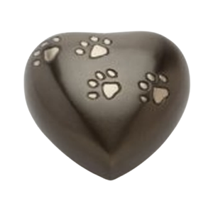 Urna de cremación para mascotas Premium de estilo americano clásico Latón metálico con patrón de pata pura Urna funeraria negra para cenizas - Product Image 4