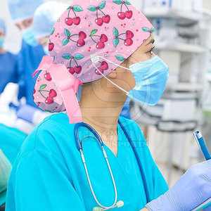 High Quality Durable Breathable Comfortable 100% Cotton Medical Hat Customized Color Logo Unisex <b>Top</b> Selling Sublimated Light - Product Image 6