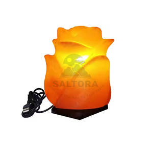 Lampe au sel de l'Himalaya Pakistan Lampe à sel en forme de fleur de Lotus de haute qualité Décoration de prix supérieur pour la vente en ligne - Product Image 5