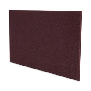 Boardwalk 28 pouces. X 14 pouces. Tampons de nettoyage en profondeur - Marron, haute absorption d'eau, polyester et PU, tampons de nettoyage industriels, 10/carton - Product Image 4