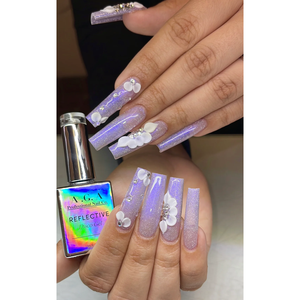 Tira de Gel Reflectante para Uñas A11aga A.G.A, Color Disco # 4 - Product Image 1