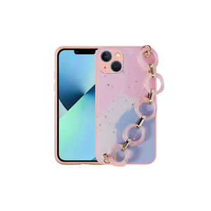 Funda de Silicona con Diseño de Purpurina Antihuellas para iPhone 13, Funda Protectora a Prueba de Golpes con Correa de Mano y Cordón - Product Image 1