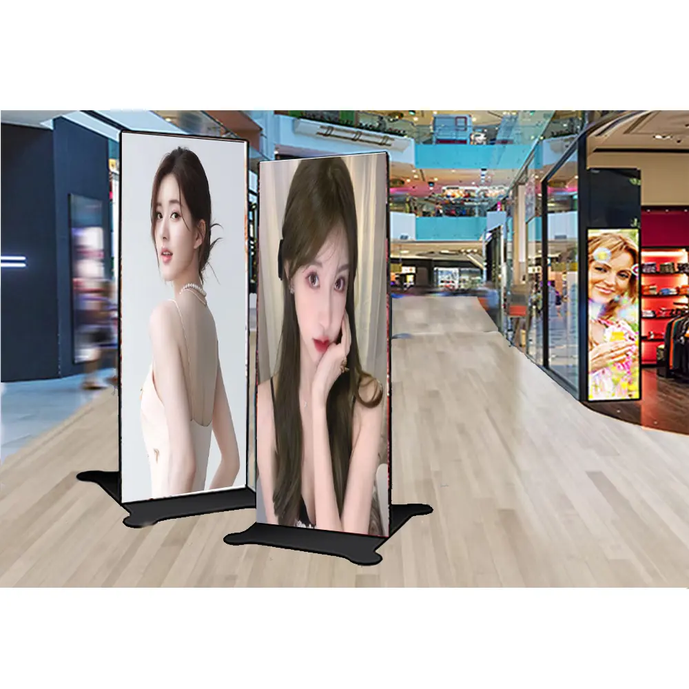 Personalizzato OEM/ODM P2, P2.5 ,P3 portatile, pavimenti, in piedi, in movimento, Smart Advertising Player schermo a led, Poster Display per S