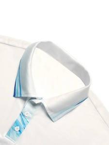 Hombres Casual Manga Corta para Polo con Impresión Digital Patrón Sólido Terry Fabric - Product Image 5