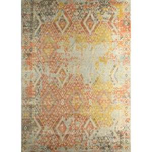 Tapis en laine noués à la main Erbe, motif géométrique abstrait rouge et orange, pour salon, chambre à coucher, couloir, 9x12, rectangulaire, Gs-7085 - Product Image 1