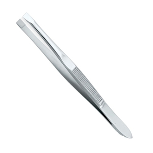 Pinces à cils en acier inoxydable avec logo personnalisé, pinces à cils pointues et inclinées en acier inoxydable, outils d'extension de cils pour le maquillage - Product Image 3