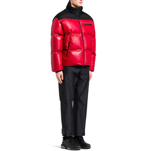 Autumn Winter Down Jacket Plus Size Goose Down <b>Coat</b> <b>Standing</b> Collar Waterproof Pattern Decorated Puffer Jacket - Product Image 3